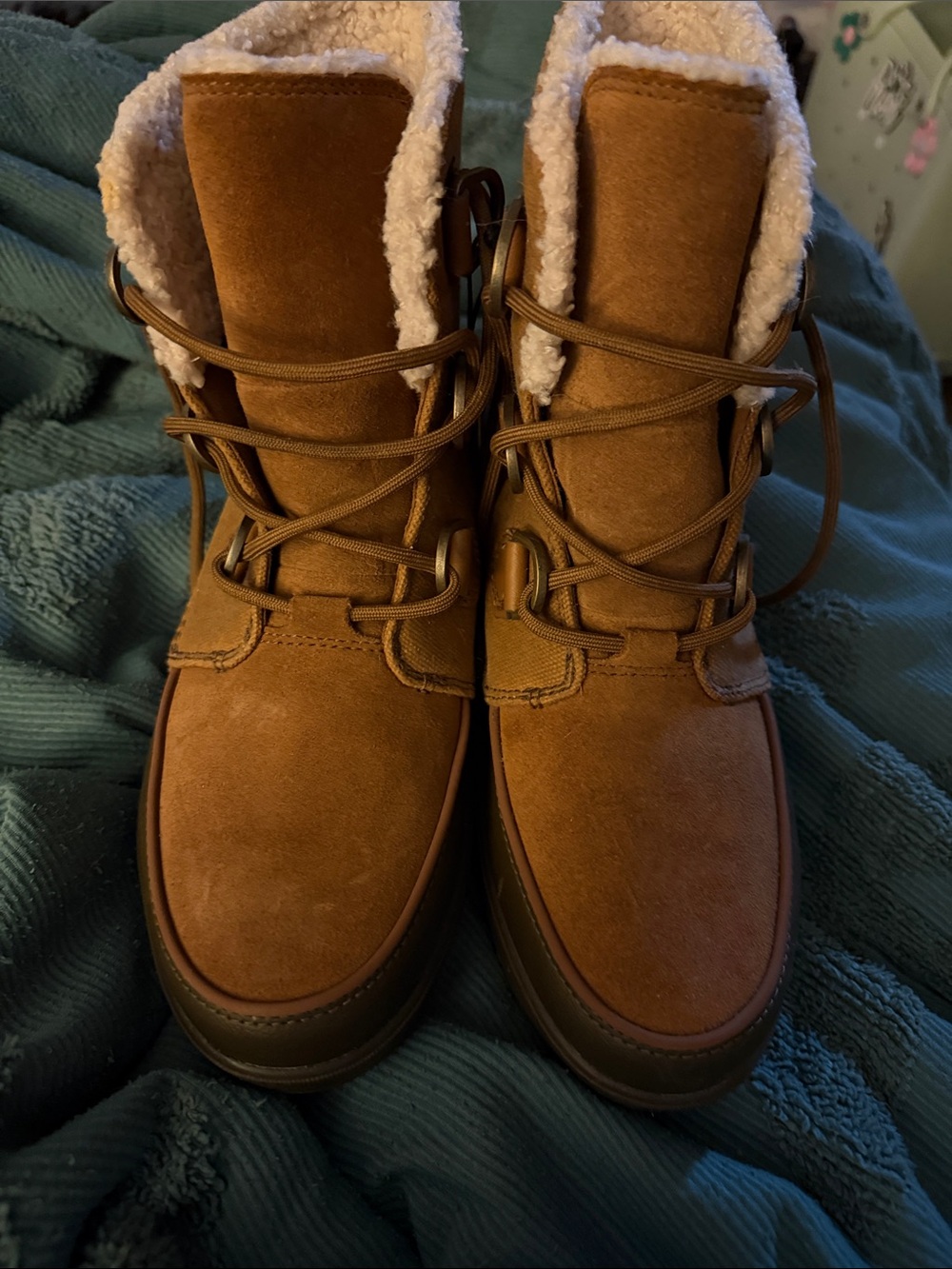 Sorel Women's Brown Faux-Shearling Lined Winter Boots